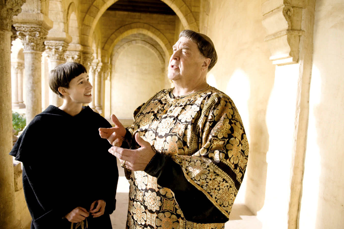 Johanna Wokalek stars as Johanna von Ingelheim and John Goodman stars as Pope Sergius in Summit Entertainment's Pope Joan (2009)