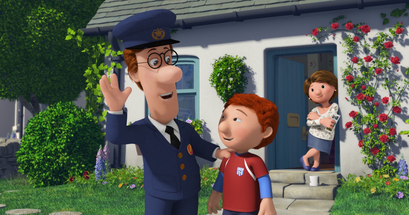 Pat, Julian and Sara  from Shout! Factory's Postman Pat: The Movie (2014)