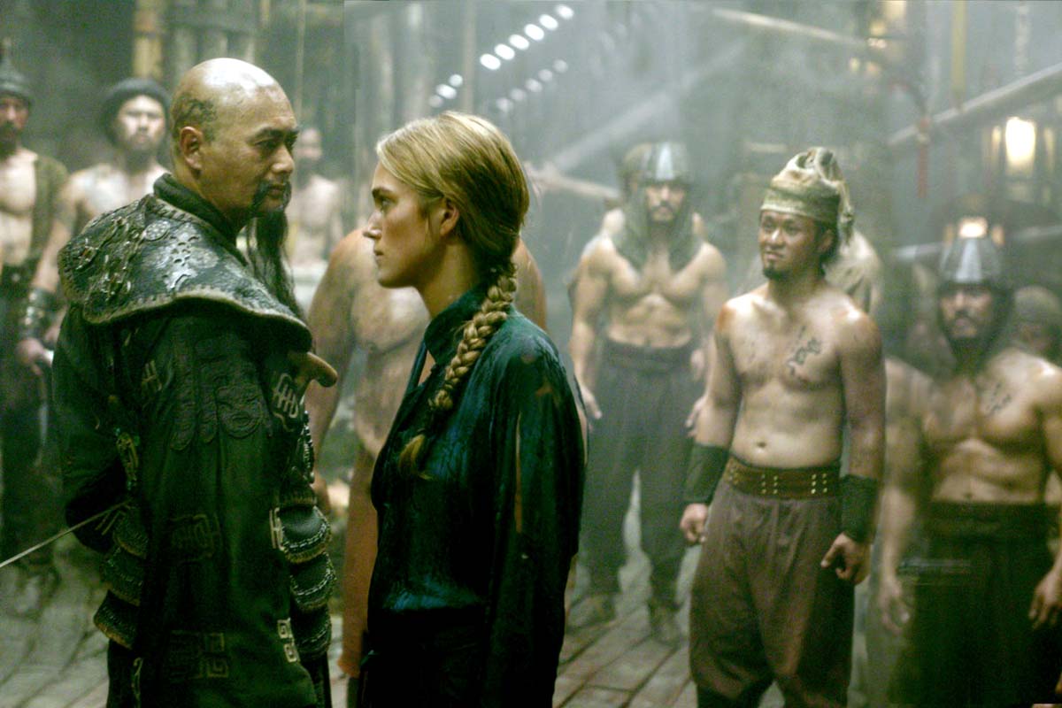 Chow Yun-Fat as Capt.Sao Feng and Keira Knightley as Elizabeth Swann in Walt Disney Pic's POTC: At Worlds End (2007)