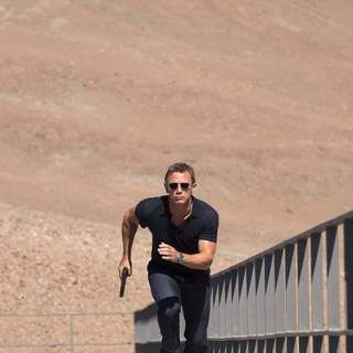 James Bond 007 (DANIEL CRAIG) at Perla De Las Dunas, Bolivia. Location: ESO Paranal, Chile. Photo by: Karen Ballard.