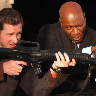 Edward Burns as John Reed and Ving Rhames as Agent Dave Grant in After Dark Films' 'Echelon Conspiracy' (2009)