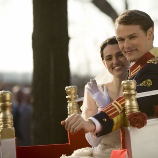 Katie McGrath stars as Jules Daly and Sam Heughan stars as Ashton Prince of Castlebury in Hallmark Channel's A Princess for Christmas (2011)