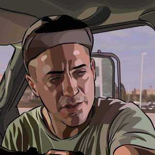 Keanu Reeves as Bob Arctor (voice) in Warner Independent Pictures' animation film, A Scanner Darkly (2006)