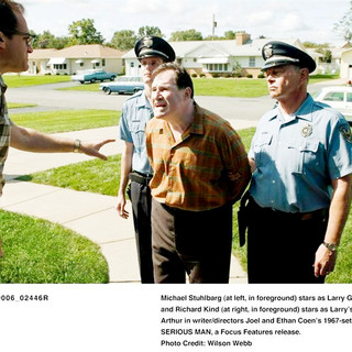 Michael Stuhlbarg stars as Larry Gopnik and Richard Kind stars as Uncle Arthur in Focus Features' A Serious Man (2009). Photo credit by Wilson Webb.