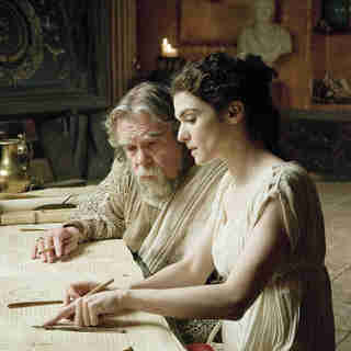 Michael Lonsdale stars as Theon and Rachel Weisz stars as Hypatia in Newmarket Films' Agora (2010)
