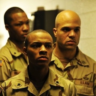 Bow Wow stars as Specialist Chris Reyes and Gavin-Keith Umeh stars as Gonzo in XLrator Media's Allegiance (2012)