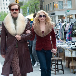 Will Ferrell stars as Ron Burgundy and Christina Applegate stars as Veronica Corningstone in Paramount Pictures' Anchorman: The Legend Continues (2013)