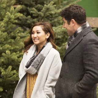 Brenda Song (Pyke) and Jason Biggs in Freeform's Angry Angel (2017)