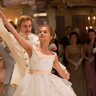 Aaron Johnson stars as Count Vronsky and Alicia Vikander stars as Kitty in Focus Features' Anna Karenina (2012)