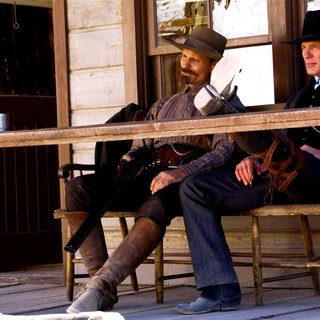 Viggo Mortensen stars as Everett Hitch and Ed Harris stars as Virgil Cole in New Line Cinema's Appaloosa (2008). Photo by Lorey Sebastian.