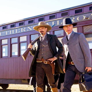 Viggo Mortensen stars as Everett Hitch and Ed Harris stars as Virgil Cole in New Line Cinema's Appaloosa (2008). Photo by Lorey Sebastian.