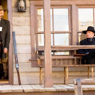 Viggo Mortensen stars as Everett Hitch and Ed Harris stars as Virgil Cole in New Line Cinema's Appaloosa (2008). Photo by Lorey Sebastian.