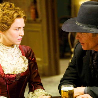 Renee Zellweger stars as Allie  and Ed Harris stars as Virgil Cole in New Line Cinema's Appaloosa (2008). Photo by Lorey Sebastian.