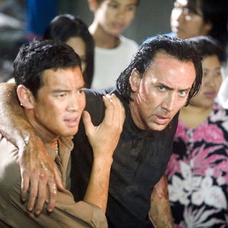 Shahkrit Yamnarm stars as Kong and Nicolas Cage stars as Joe in Lions Gate Films' Bangkok Dangerous (2008)