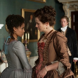 Gugu Mbatha-Raw stars as Dido Elizabeth Belle and Miranda Richardson stars as Lady Ashford in Fox Searchlight Pictures' Belle (2014)