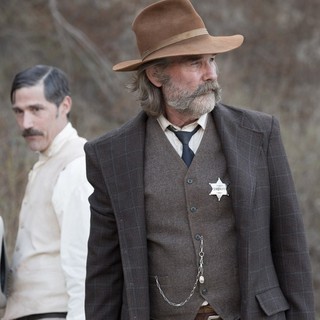 Matthew Fox stars as John Brooder and Kurt Russell stars as Sheriff Franklin Hunt in RLJ Entertainment's Bone Tomahawk (2015)