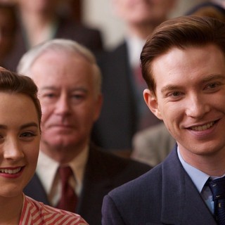 Saoirse Ronan stars as Ellis Lacey and Domhnall Gleeson stars as Jim Farrell in Fox Searchlight Pictures' Brooklyn (2015)