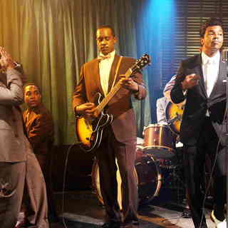 Albert Jones stars as Hubert Sumlin and Jeffrey Wright stars as Muddy Waters in Sony BMG Feature Films' Cadillac Records (2008). Photo credit by Eric Liebowitz.