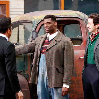 Jeffrey Wright, Eamonn Walker and Adrien Brody in Sony BMG Feature Films' Cadillac Records (2008). Photo credit by Eric Liebowitz.