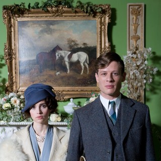 Felicity Jones stars as Dolly Thatcham and James Norton stars as Owen in IFC Films' Cheerful Weather for the Wedding (2012)