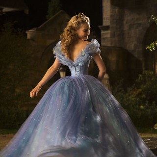 Lily James stars as Cinderella in Walt Disney Pictures' Cinderella (2015). Photo credit by Jonathan Olley.