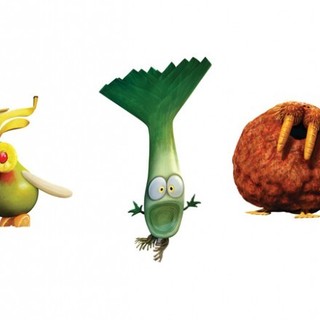 The Fruit Cockatiel, Leek and Meatbalrus from Columbia Pictures' Cloudy with a Chance of Meatballs 2 (2013)