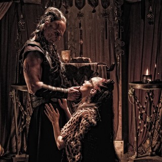 Stephen Lang stars as Khalar Zym and Rose McGowan stars as Marique in Lionsgate Films' Conan the Barbarian (2011)