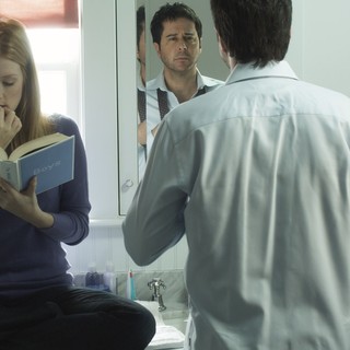 Jennifer Finnigan stars as Laurie and Jonathan Silverman stars as Brad in Tribeca Film's Conception (2012). Photo credit by Noah Rosenthal.