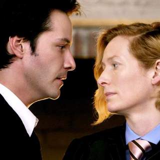 Keanu Reeves and Tilda Swinton in Warner Bros' "Constantine" (2005)