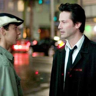 Keanu Reeves and Shia LaBeouf in Warner Bros' "Constantine" (2005)