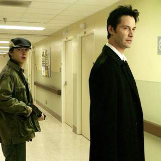 Shia LaBeouf and Keanu Reeves in Warner Bros' "Constantine" (2005)