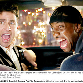 Steve Carell stars as Phil Foster and J.B. Smoove stars as The Cabbie in 20th Century Fox's Date Night (2010). Photo credit by Suzanne Tenner.