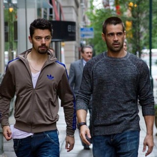 Dominic Cooper and Colin Farrell (stars as Victor) in FilmDistrict's Dead Man Down (2013)