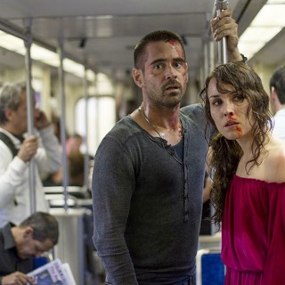 Colin Farrell stars as Victor and Noomi Rapace stars as Beatrice in FilmDistrict's Dead Man Down (2013)