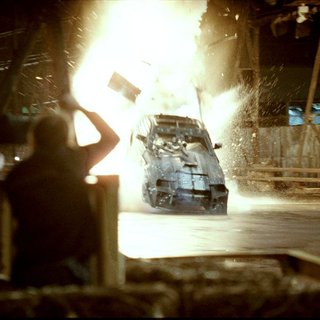 A scene from an action-thriller set of Universal Pictures' Death Race (2008)