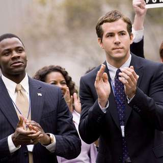 Derek Luke as Russell McCormack and Ryan Reynolds as Will Hayes in Universal Pictures' Definitely, Maybe (2008)