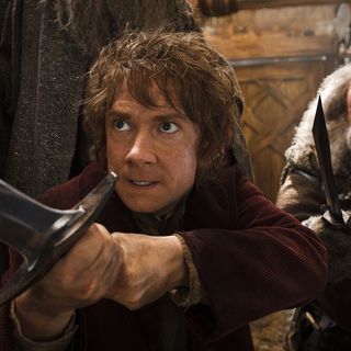 Martin Freeman stars as Bilbo Baggins and John Callen stars as Oin in Warner Bros. Pictures' The Hobbit: The Desolation of Smaug (2013)