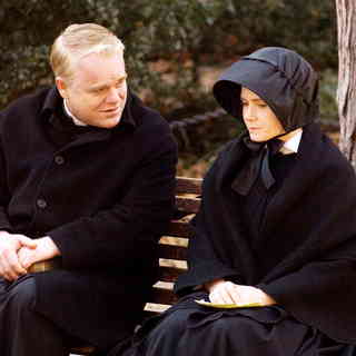 Philip Seymour Hoffman stars as Father Brendan Flynn and Amy Adams stars as Sister James in Miramax Films' Doubt (2008). Photo credit by Andrew Schwartz.