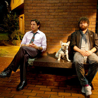 Robert Downey Jr. stars as Peter Highman and Zach Galifianakis stars as Ethan Tremblay in Warner Bros. Pictures' Due Date (2010)