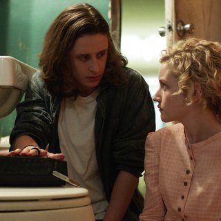 Rory Culkin stars as Clyde and Julia Garner stars as Rachel in Phase 4 Films' Electrick Children (2013)
