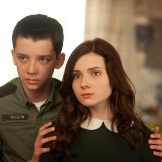 Asa Butterfield stars as Ender Wiggin and Abigail Breslin stars as Valentine Wiggin in Summit Entertainment's Ender's Game (2013). Photo credit by Richard Foreman.