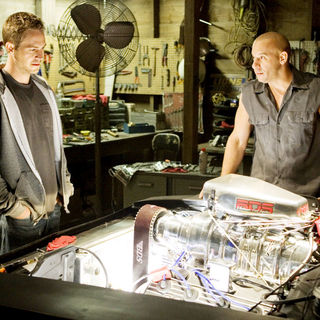 Paul Walker stars as Brian O'Conner and Vin Diesel stars as Dominic Toretto in Universal Pictures' Fast and Furious (2009)