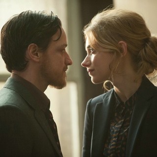 James McAvoy stars as Bruce Robertson and Imogen Poots stars as Amanda Drummond in Magnolia Pictures' Filth (2014). Photo credit by Neil Davidson.