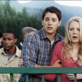 Miles Fisher, Nicholas D'Agosto and Emma Bell in Warner Bros. Pictures' Final Destination 5 (2011)