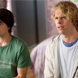 Nicholas D'Agosto stars as Shawn Colfax and Eric Christian Olsen stars as Nick Brady in Screen Gems' Fired Up (2009)