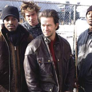 Andre Benjamin, Garrett Hedlund, Mark Wahlberg and Tyrese Gibson in Paramount Pictures' Four Brothers (2005)