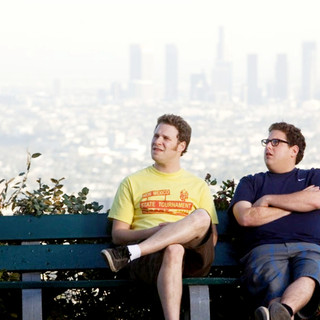 Jason Schwartzman, Seth Rogen and Jonah Hill in Universal Pictures' Funny People (2009)