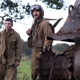 Logan Lerman stars as Norman Ellison and Shia LaBeouf stars as Bible in Columbia Pictures' Fury (2014)