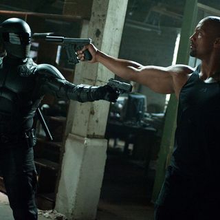 Ray Park stars as Snake Eyes and The Rock stars as Roadblock in Paramount Pictures' G.I. Joe: Retaliation (2013)