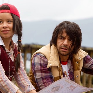 Cierra Ramirez stars as Ansiedad and Eugenio Derbez stars as Mission Impossible in Pantelion Films' Girl in Progress (2012). Photo credit by Bob Akester.